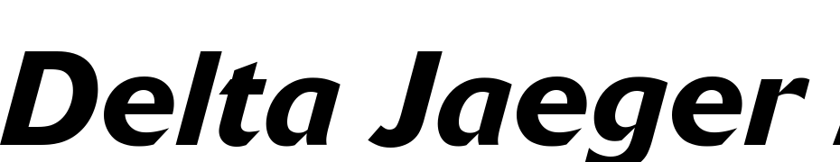 Delta Jaeger Medium Italic Yazı tipi ücretsiz indir